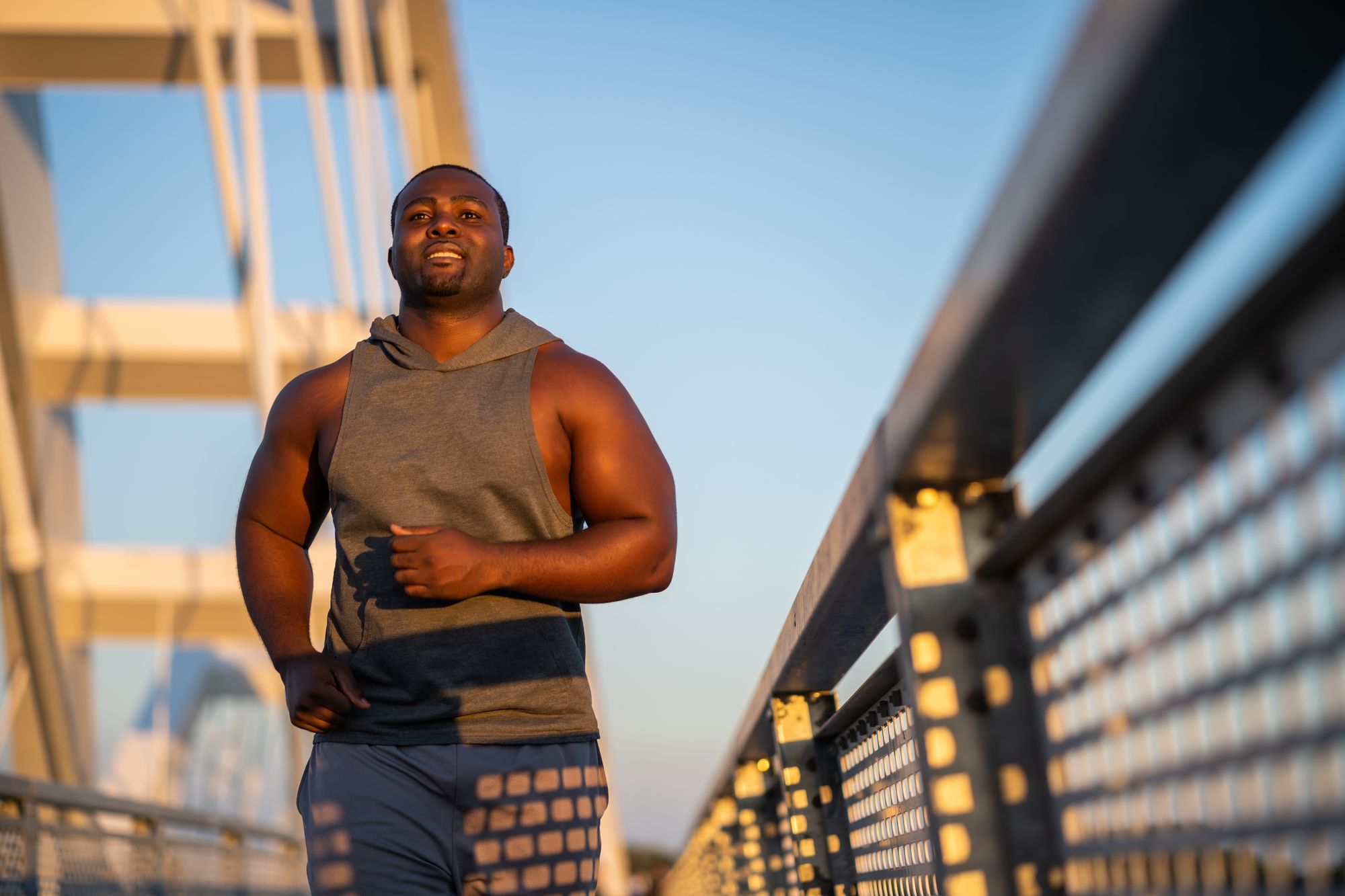 Man Jogging Outdoors